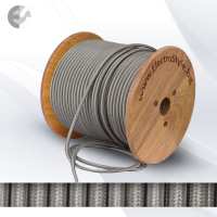tekstilen kabel srebrist titan 2x0.75mm2 Art.No.0527506